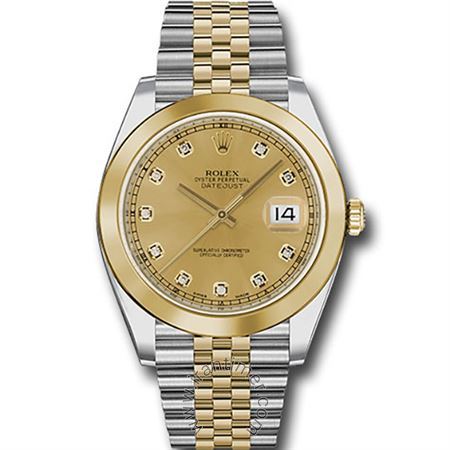 قیمت و خرید ساعت مچی مردانه رولکس(Rolex) مدل 126303 chdj Gold کلاسیک | اورجینال و اصلی