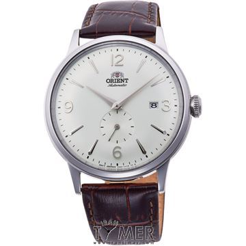 ساعت مچی مردانه کلاسیک بند چرم طبیعی، نمایش تاریخ، اتوماتیک، 24 عدد سنگ قیمتی داخل موتور