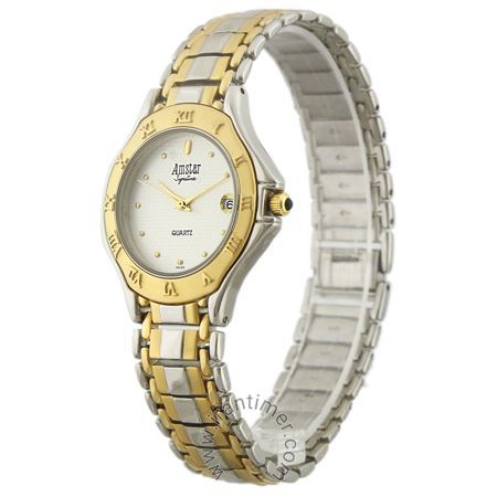 ساعت مچی زنانه کلاسیک تمام استیل با روکش طلا 22 عیار با ضخامت 3 میکرون