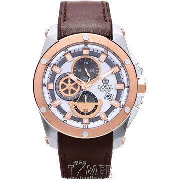 ساعت مچی مردانه اسپرت بند چرم و پلاستیکی، کرونوگراف، نمایش 24 ساعت شبانه روز، نمایش تاریخ، رنگ PVD