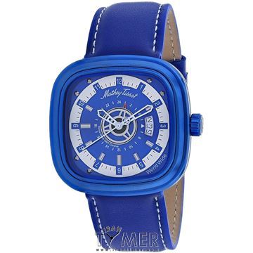 ساعت مچی مردانه اسپرت بند چرم طبیعی، دو زمانه، نمایش تاریخ