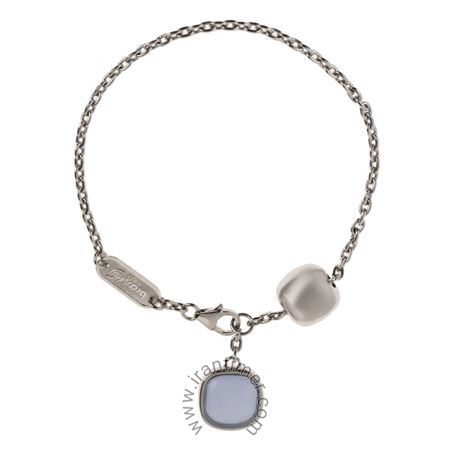 ساعت مچی دستبند زنانه فشن تمام نقره، سنگ کوارتز