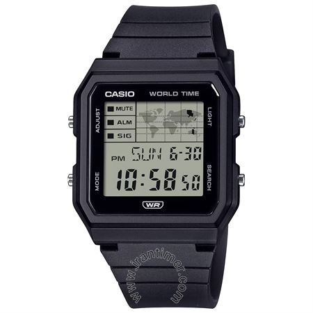 ساعت مچی مردانه و زنانه اسپرت تمام پلاستیک، ساعت جهانی 4 زمانه، نمایش تاریخ کامل تا سال 2099، دارای 5 زنگ هشدار