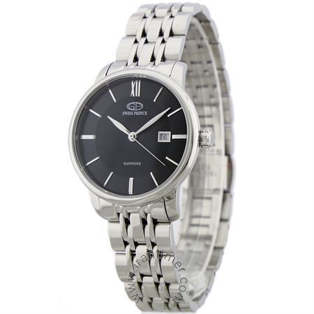 ساعت مچی زنانه کلاسیک تمام استیل، نمایش تاریخ، ست، موتور Ronda Swiss