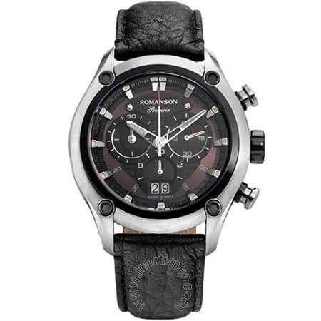 ساعت مچی مردانه کلاسیک بند چرمی، کرونوگراف، نمایش تاریخ