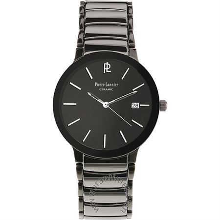 ساعت مچی مردانه کلاسیک استیل و سرامیک، نمایش تاریخ