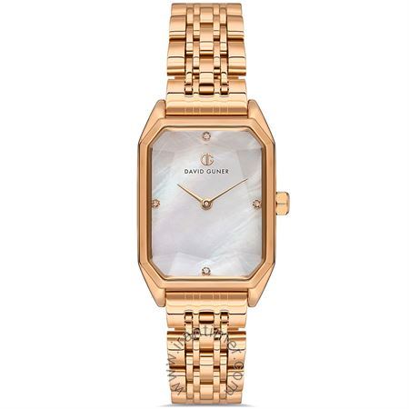 ساعت مچی زنانه کلاسیک بند استیل، نگین دار