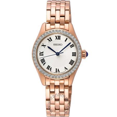 ساعت مچی زنانه فشن تمام استیل، نگین دار