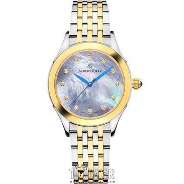 ساعت مچی زنانه کلاسیک تمام استیل، ضد انعکاس نور، الماس دار، کالیبر (ETA 956.402)، رنگ PVD