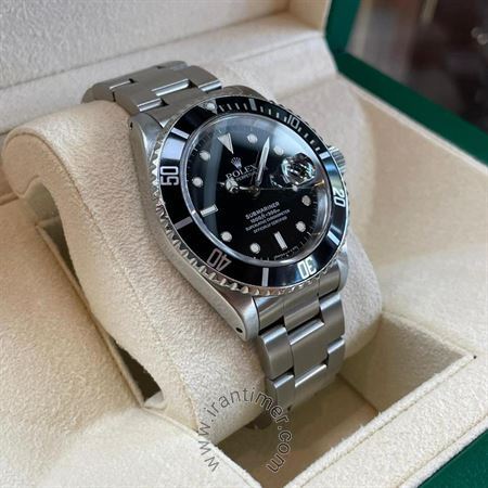 همه محصولات مردانه کلاسیک تمام استیل Submariner، بدون کارت، همراه با جعبه، مقاومت در برابر آب 300 متر، زه قاب چرخشی یک طرفه، 31 عدد سنگ  قیمتی داخل موتور، 48 ساعت دخیره انرژی