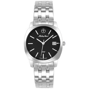 ساعت مچی زنانه کلاسیک تمام استیل، نمایش تاریخ، ست