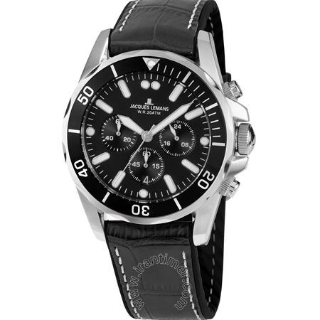 قیمت و خرید ساعت مچی مردانه ژاک لمن(JACQUES LEMANS) مدل 1-2091A کلاسیک | اورجینال و اصلی