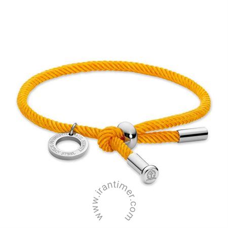 ساعت مچی دستبند زنانه کلاسیک پارچه و استیل