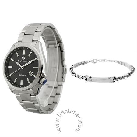 ساعت مچی مردانه کلاسیک تمام استیل، همراه با دستبند ست