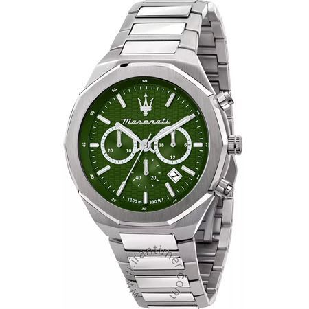 ساعت مچی مردانه کلاسیک تمام استیل، کرونوگراف، نمایش تاریخ، نمایش 24 ساعت شبانه روز