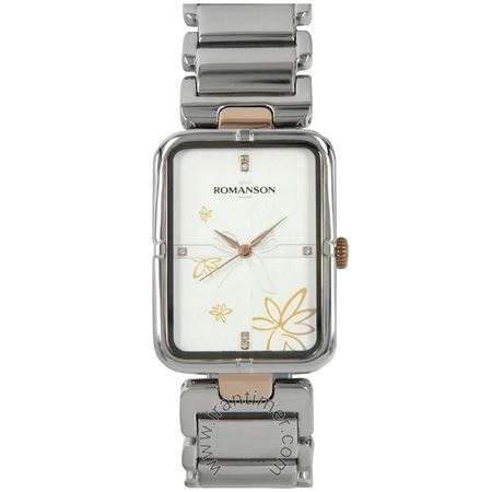 ساعت مچی زنانه کلاسیک تمام استیل، نگین دار