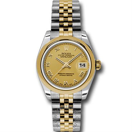 قیمت و خرید ساعت مچی زنانه رولکس(Rolex) مدل 178243 chrj Gold کلاسیک | اورجینال و اصلی
