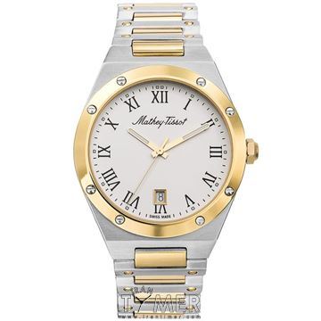 ساعت مچی مردانه کلاسیک تمام استیل، نمایش تاریخ، ست، رنگ PVD