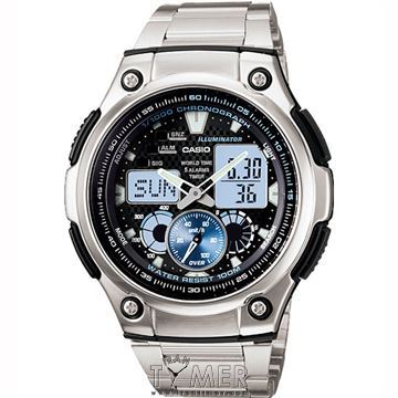خرید، فروش و قیمت ساعت مچی کاسیو CASIO (G-Shock) مدل AQ-190WD-1AVDF |  مردانه اسپرت بند استیل، نمایش تاریخ کامل، نور پس زمینه، ساعت جهانی، تایمر  شمارش گر معکوس، 5 زنگ هشد