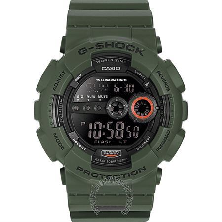 قیمت و خرید ساعت مچی مردانه کاسیو (CASIO) جی شاک مدل GD-100MS-3DR اسپرت | اورجینال و اصلی