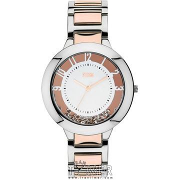 ساعت مچی زنانه کلاسیک تمام استیل ، نگین دار