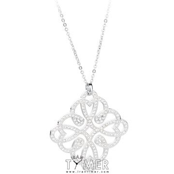 ساعت مچی گردنبند زنانه فشن تمام استیل، نگین دار