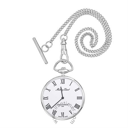 ساعت مچی مردانه جیبی کلاسیک تمام استیل، موتور Ronda 762