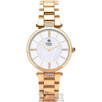 ساعت مچی زنانه کلاسیک تمام استیل، نگین دار، رنگ PVD