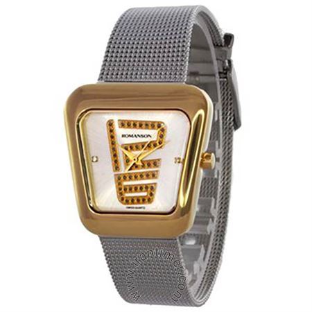 ساعت مچی زنانه کلاسیک تمام استیل، نگین دار