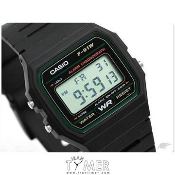 قیمت و خرید ساعت مچی مردانه زنانه کاسیو (CASIO) جنرال مدل F-91W-3DG اسپرت | اورجینال و اصلی