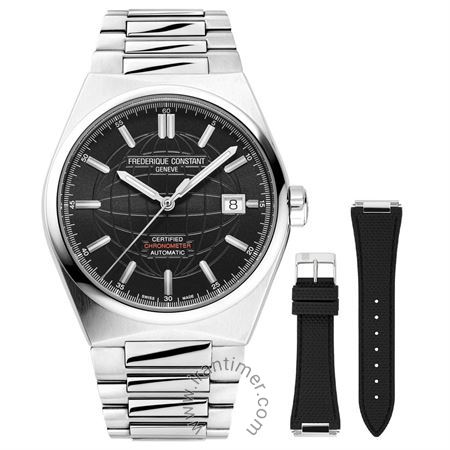 ساعت مچی مردانه کلاسیک تمام استیل، همراه با یک بند رابر، 26 عدد سنگ قیمتی داخل موتور، 38 ساعت ذخیره انرژی