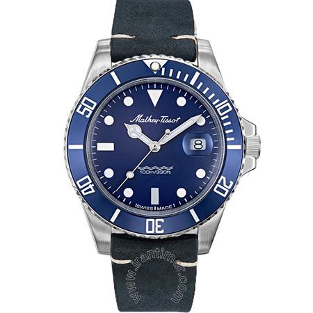 ساعت مچی مردانه کلاسیک بند چرم طبیعی، نمایش تاریخ