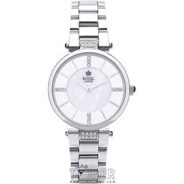 ساعت مچی زنانه کلاسیک تمام استیل، نگین دار