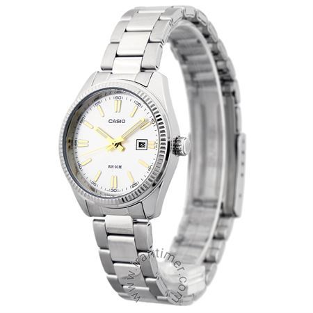 ساعت مچی زنانه کلاسیک تمام استیل، نمایش تاریخ