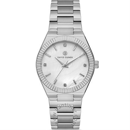 ساعت مچی زنانه کلاسیک بند استیل، نگین دار