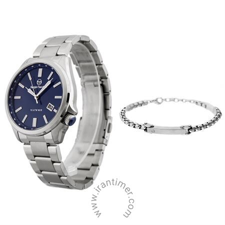 ساعت مچی مردانه کلاسیک تمام استیل، همراه با دستبند ست