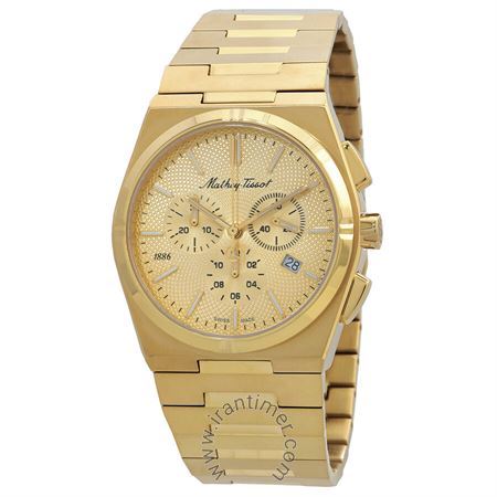 ساعت مچی مردانه کلاسیک تمام استیل، موتور Ronda 5030D