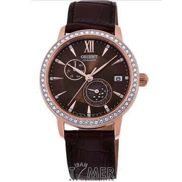 ساعت مچی زنانه فشن بند چرم طبیعی، نمایش تاریخ و روز، نگین دار