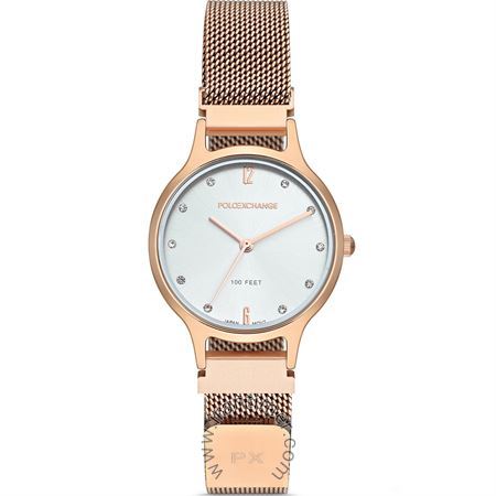 ساعت مچی زنانه کلاسیک تمام استیل، نگین دار