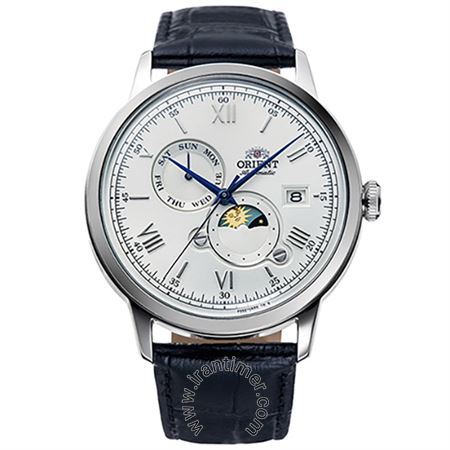 ساعت مچی مردانه کلاسیک بند چرم طبیعی، 22 عدد سنگ قیمتی داخل موتور