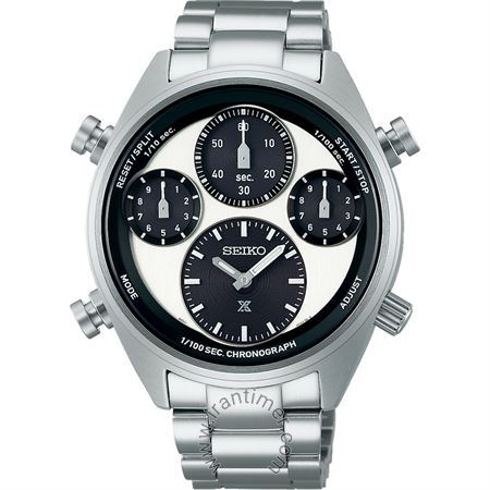 ساعت مچی مردانه کلاسیک تمام استیل، کرونوگراف، خود شارژ