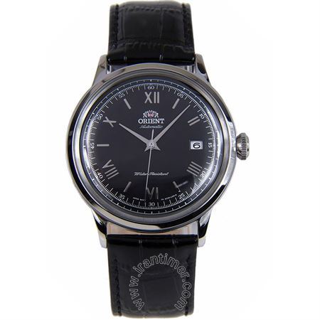 ساعت مچی مردانه کلاسیک بند چرم طبیعی، نمایش تاریخ، اتوماتیک، سنگ قیمتی داخل موتور