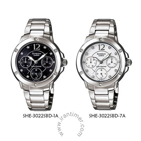 قیمت و خرید ساعت مچی زنانه کاسیو (CASIO) شین مدل SHE-3022SBD-7ADF کلاسیک | اورجینال و اصلی