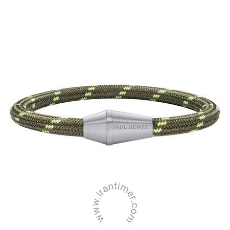 ساعت مچی دستبند مردانه اسپرت پارچه و استیل، مناسب دو رمچ 20.5 و 21.5 سانتی متر