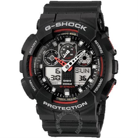 قیمت و خرید ساعت مچی مردانه کاسیو (CASIO) جی شاک مدل GA-100-1A4HDR اسپرت | اورجینال و اصلی