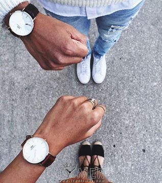 قیمت و خرید ساعت مچی مردانه زنانه دنیل ولینگتون(DANIEL WELLINGTON) مدل DW00100053 کلاسیک | اورجینال و اصلی