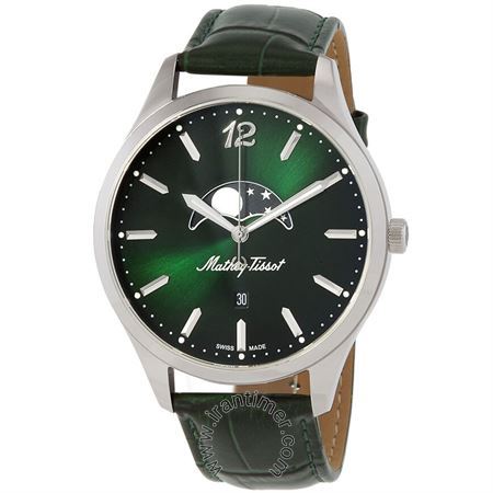 ساعت مچی مردانه کلاسیک بند چرم طبیعی، موتور Ronda 708