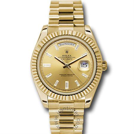 قیمت و خرید ساعت مچی مردانه رولکس(Rolex) مدل 228238 chbdp Gold کلاسیک | اورجینال و اصلی