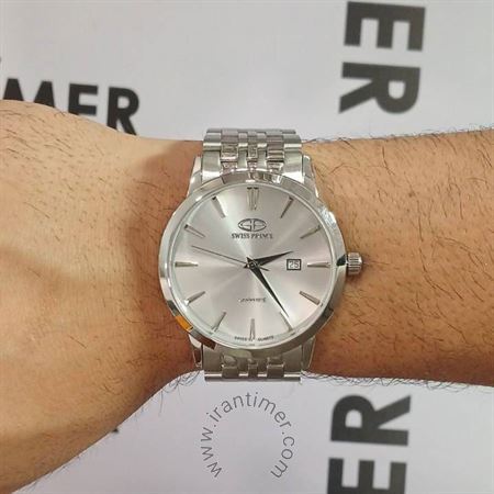 قیمت و خرید ساعت مچی مردانه سوئیس پرنس(Swiss Prince) مدل 2026-MEN-SILVER کلاسیک | اورجینال و اصلی