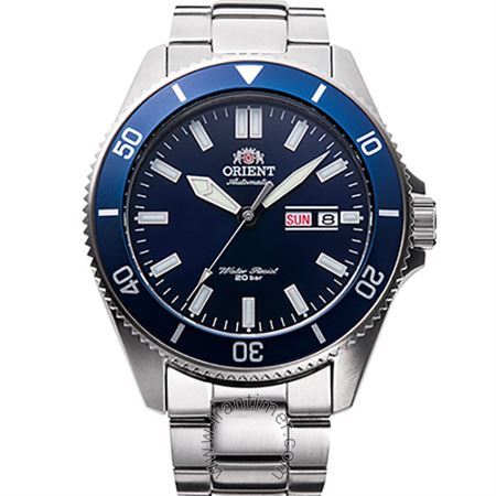 ساعت مچی مردانه کلاسیک تمام استیل، نمایش تاریخ و روز، زه قاب چرخشی یک طرفه، اتوماتیک، 22 عدد سنگ قیمتی داخل موتور